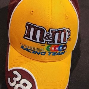 Rare M&M Robert Yates Nascar Racing Chocolate Candy Promo Hat 38